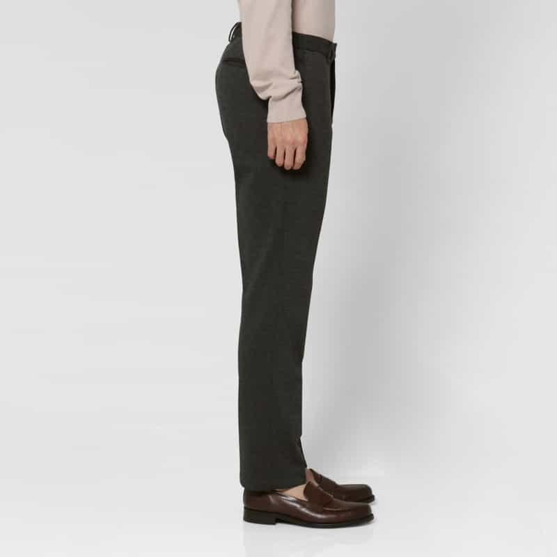 BARNEYS NEW YORK セットアップ ハニカムジャガード素材ストレッチパンツ GRAY