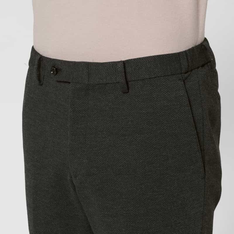 BARNEYS NEW YORK セットアップ ハニカムジャガード素材ストレッチパンツ GRAY