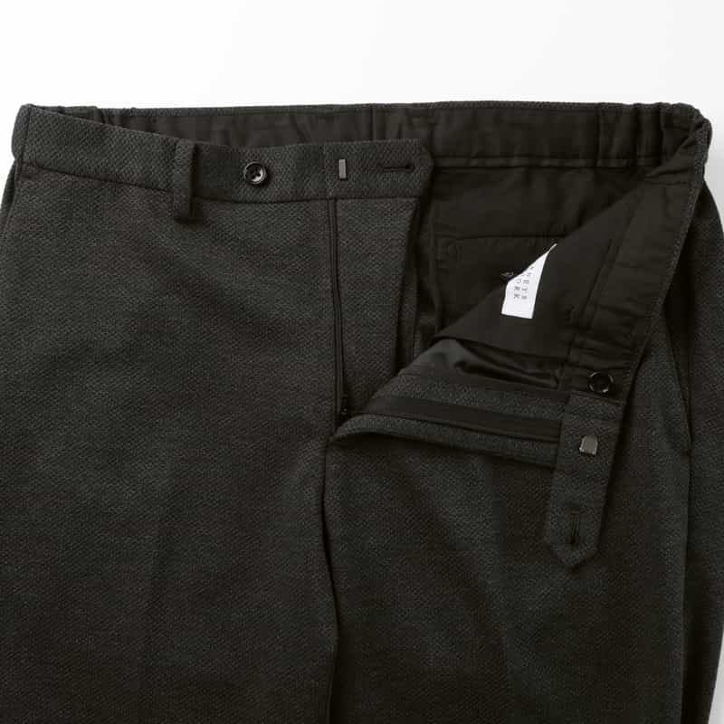 BARNEYS NEW YORK セットアップ ハニカムジャガード素材ストレッチパンツ GRAY