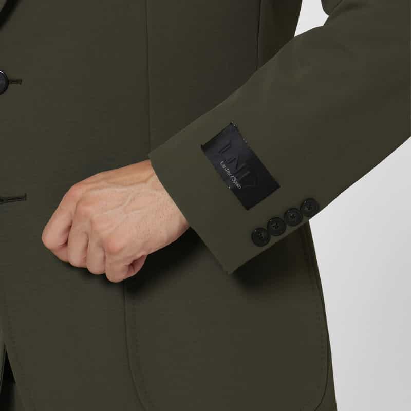 BARNEYS NEW YORK セットアップ ナイロンストレッチジャージージャケット（LANITEX社製生地使用） KHAKI