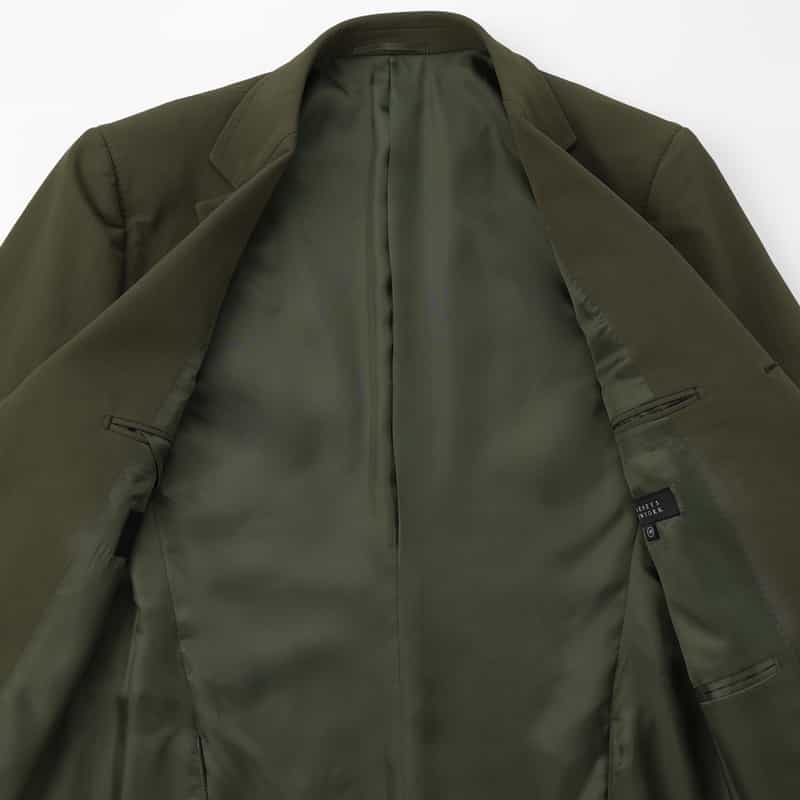 BARNEYS NEW YORK セットアップ ナイロンストレッチジャージージャケット（LANITEX社製生地使用） KHAKI