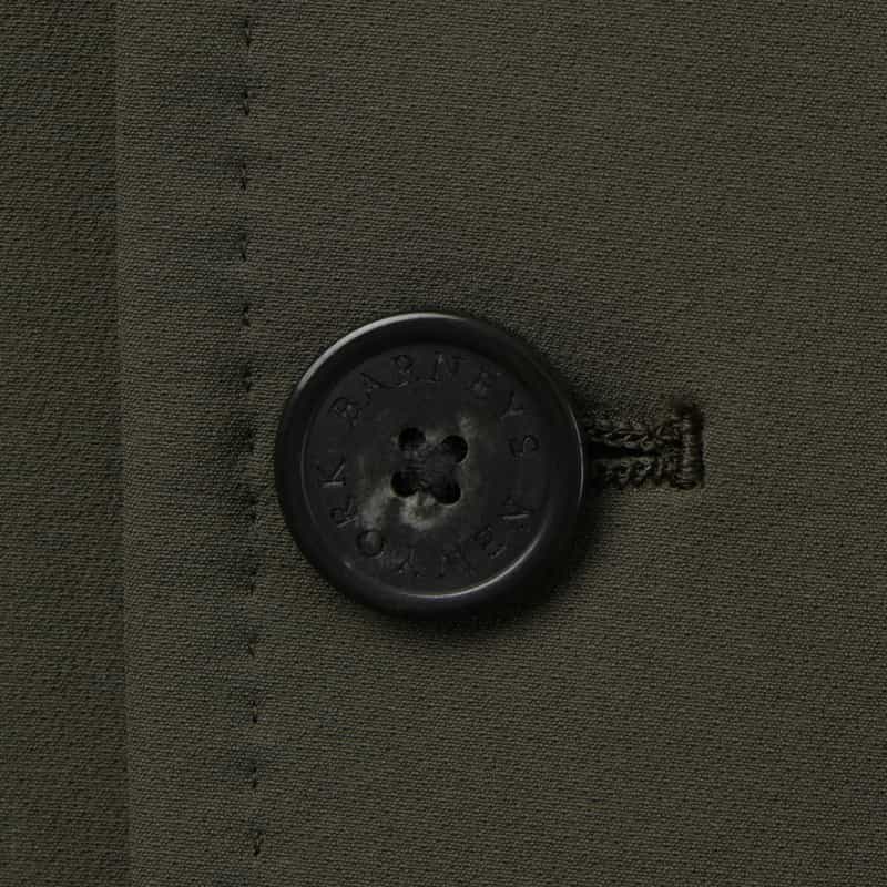 BARNEYS NEW YORK セットアップ ナイロンストレッチジャージージャケット（LANITEX社製生地使用） KHAKI