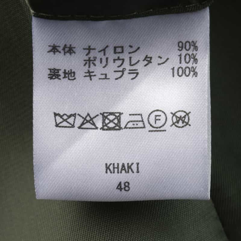 BARNEYS NEW YORK セットアップ ナイロンストレッチジャージージャケット（LANITEX社製生地使用） KHAKI
