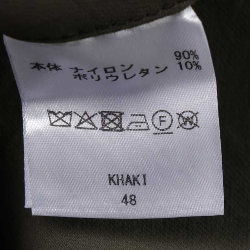 BARNEYS NEW YORK セットアップ ナイロンストレッチジャージーパンツ（LANITEX社製生地使用） KHAKI