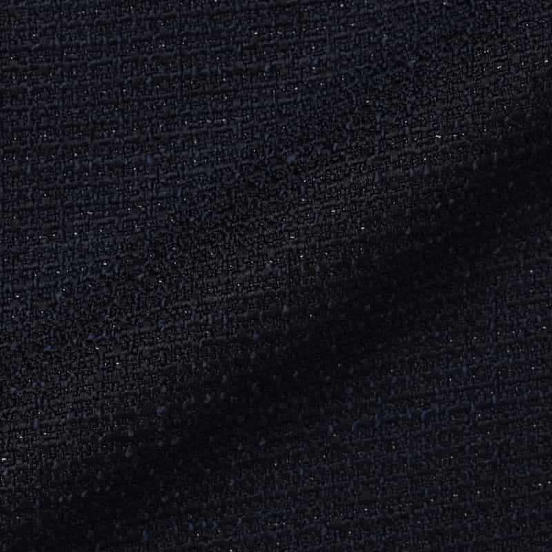 BARNEYS NEW YORK ウォッシャブル ツイード素材半袖ジャケット NAVY