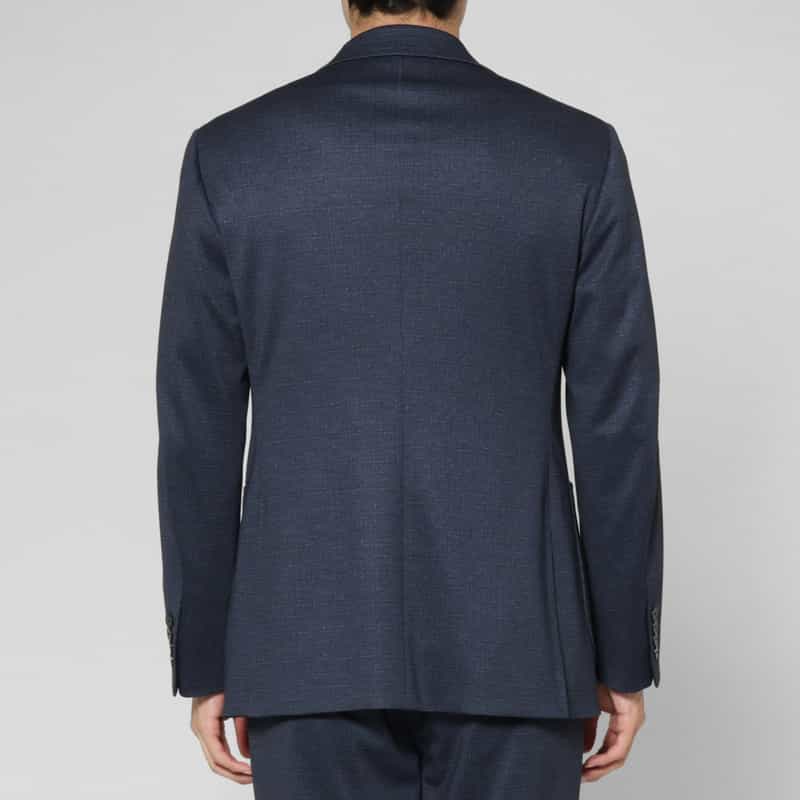 BARNEYS NEW YORK セットアップ ダブルニットシングルジャケット NAVY