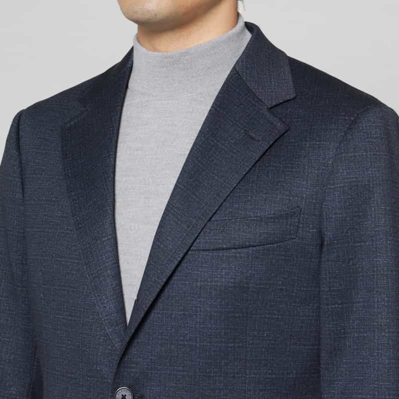 BARNEYS NEW YORK セットアップ ダブルニットシングルジャケット NAVY
