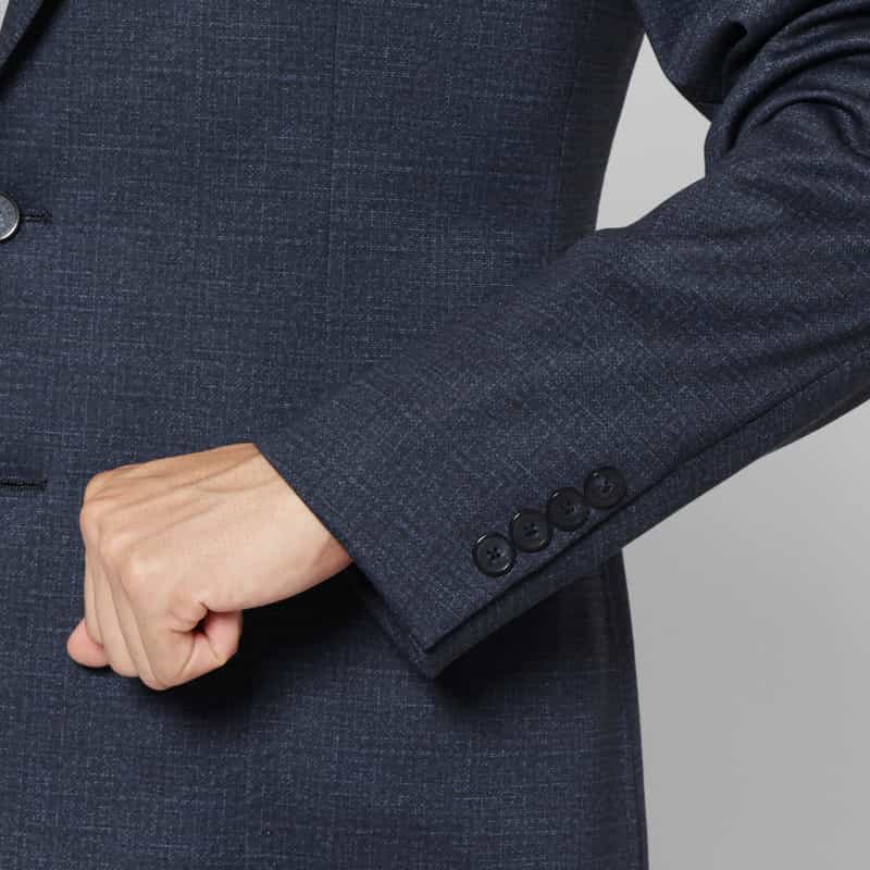 BARNEYS NEW YORK セットアップ ダブルニットシングルジャケット NAVY