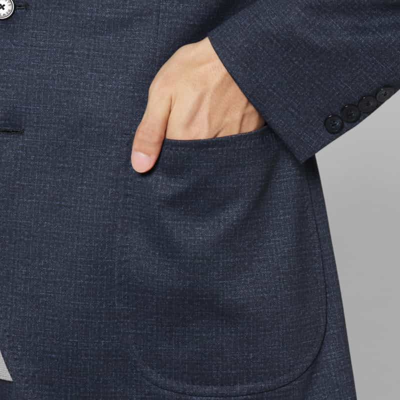 BARNEYS NEW YORK セットアップ ダブルニットシングルジャケット NAVY