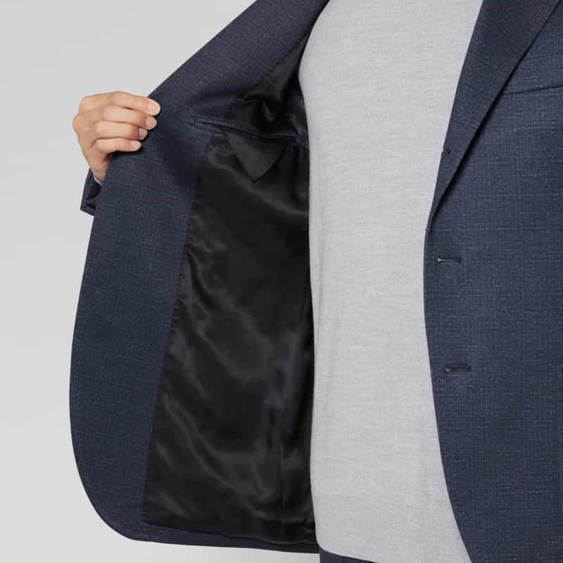 BARNEYS NEW YORK セットアップ ダブルニットシングルジャケット NAVY