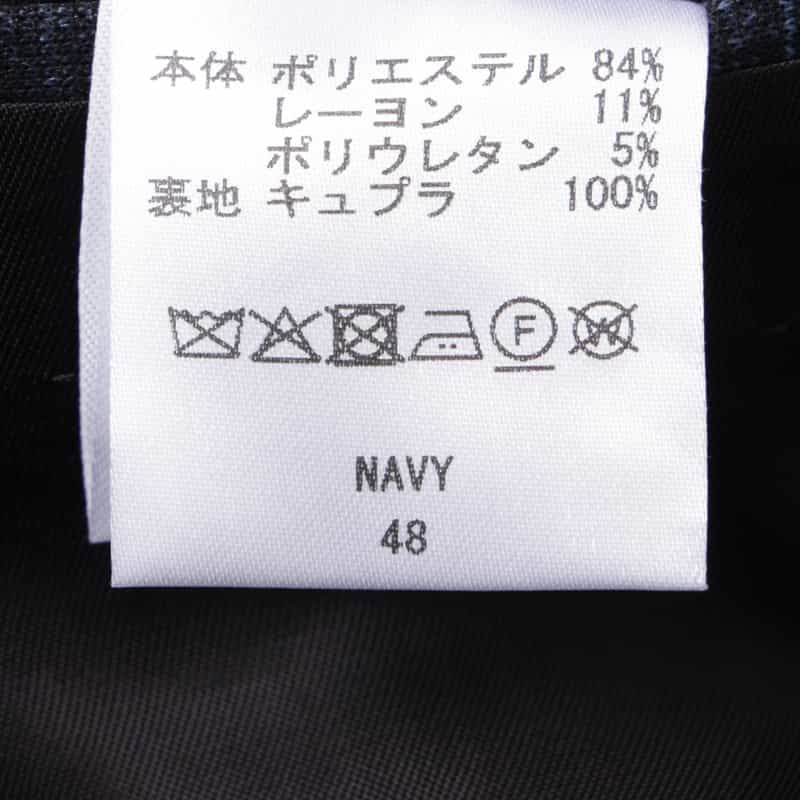 BARNEYS NEW YORK セットアップ ダブルニットシングルジャケット NAVY