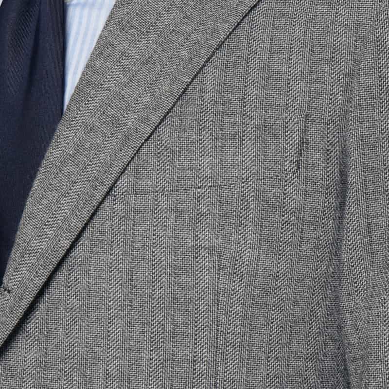 BARNEYS NEW YORK セットアップ ヘリンボーンシングルジャケット GRAY