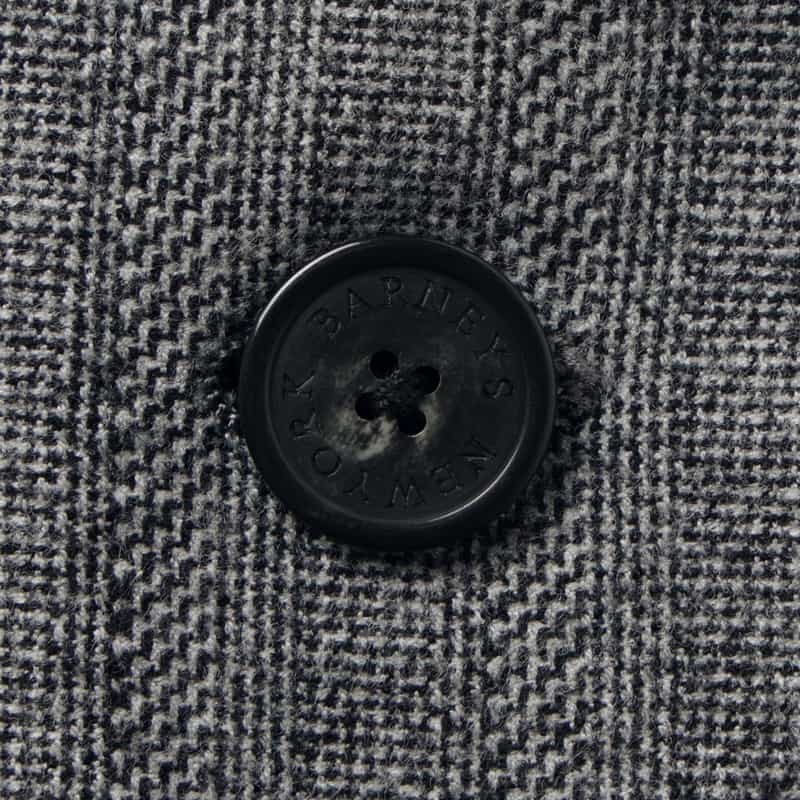 BARNEYS NEW YORK セットアップ ヘリンボーンシングルジャケット GRAY