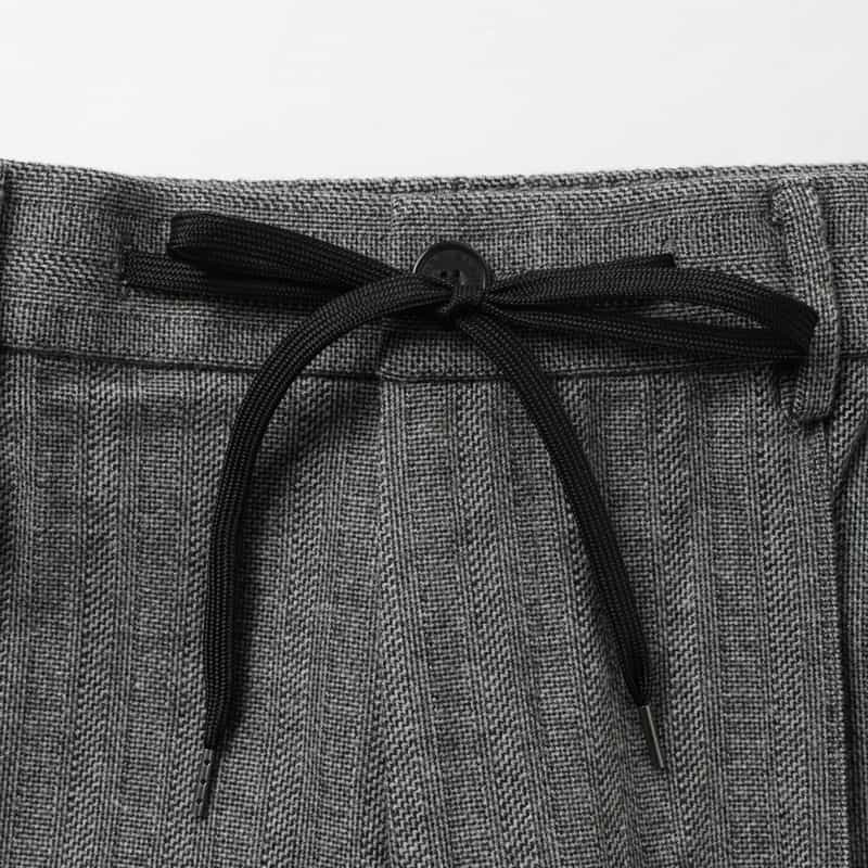 BARNEYS NEW YORK セットアップ ヘリンボーンストレートパンツ GRAY