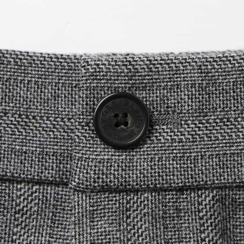 BARNEYS NEW YORK セットアップ ヘリンボーンストレートパンツ GRAY