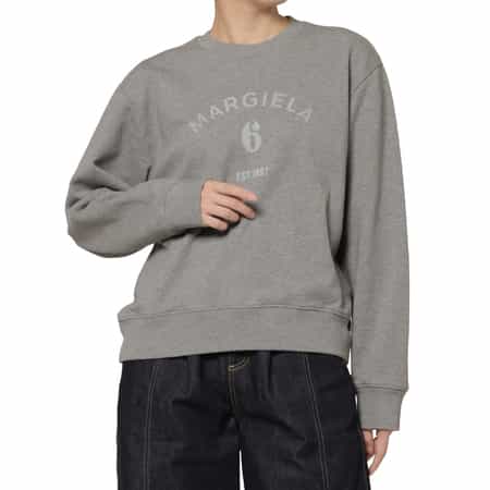 MM6 MAISON MARGIELA ＜エムエム6 メゾン マルジェラ＞ ロゴプリント スウェットプルオーバー