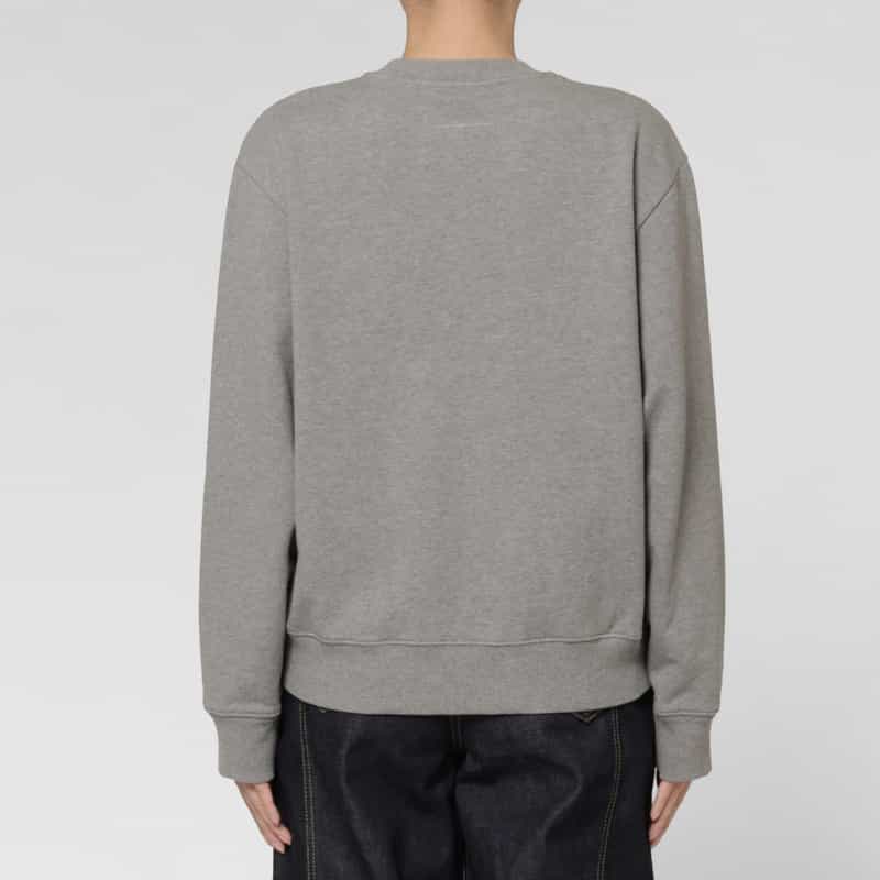 MM6 MAISON MARGIELA MM6 MAISON MARGIELA ＜エムエム6 メゾン マルジェラ＞ ロゴプリント スウェットプルオーバー LIGHT GRAY