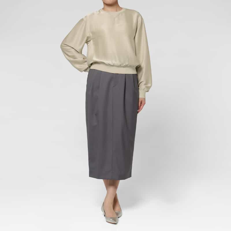 KANAKO SAKAI KANAKO SAKAI ＜カナコ サカイ＞ バーニーズ　ニューヨーク限定 サテンプルオーバー BEIGE