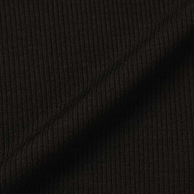 KANAKO SAKAI KANAKO SAKAI ＜カナコ サカイ＞ デザインネック ロングスリーブリブニットプルオーバー BLACK