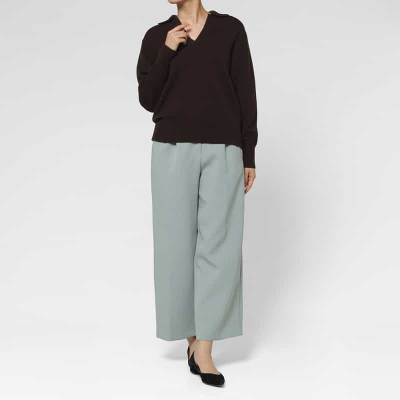 PIPPIOLINO PIPPIOLINO ＜ピッピオリーノ＞ バーニーズ　ニューヨーク限定Vネックスキッパーポロニットプルオーバー BROWN