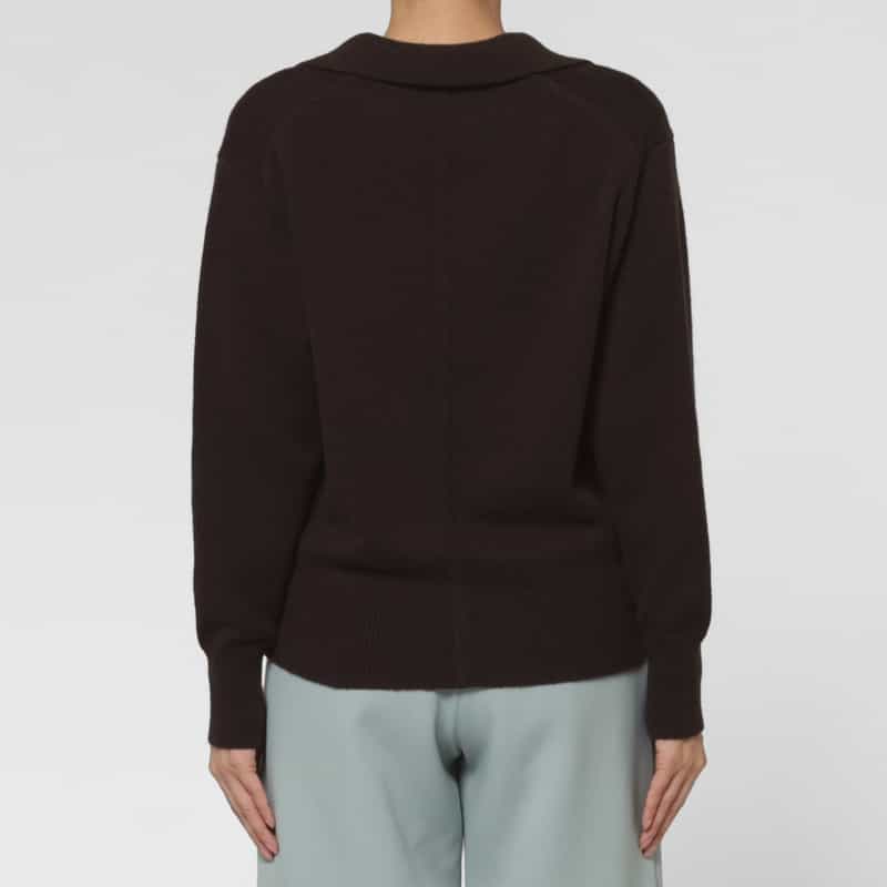 PIPPIOLINO PIPPIOLINO ＜ピッピオリーノ＞ バーニーズ　ニューヨーク限定Vネックスキッパーポロニットプルオーバー BROWN