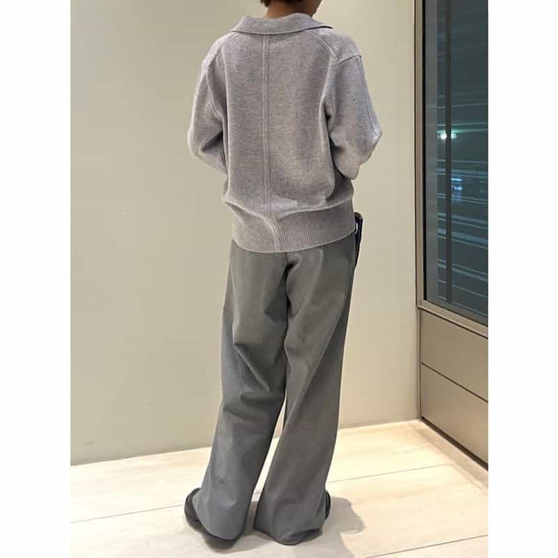 PIPPIOLINO PIPPIOLINO ＜ピッピオリーノ＞ バーニーズ　ニューヨーク限定Vネックスキッパーポロニットプルオーバー GRAY