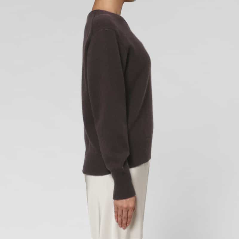 PIPPIOLINO PIPPIOLINO ＜ピッピオリーノ＞ バーニーズ　ニューヨーク限定Vネックニットプルオーバー BROWN