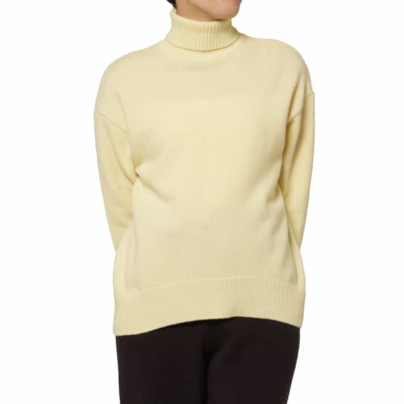 PIPPIOLINO PIPPIOLINO ＜ピッピオリーノ＞ バーニーズ　ニューヨーク限定ラムウールタートルネックニットプルオーバー YELLOW