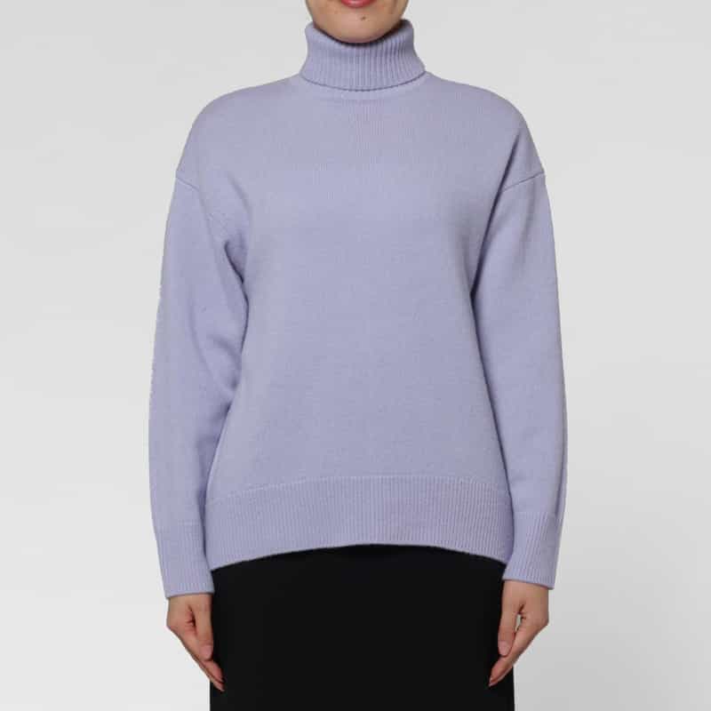 PIPPIOLINO PIPPIOLINO ＜ピッピオリーノ＞ バーニーズ　ニューヨーク限定ラムウールタートルネックニットプルオーバー LILAC