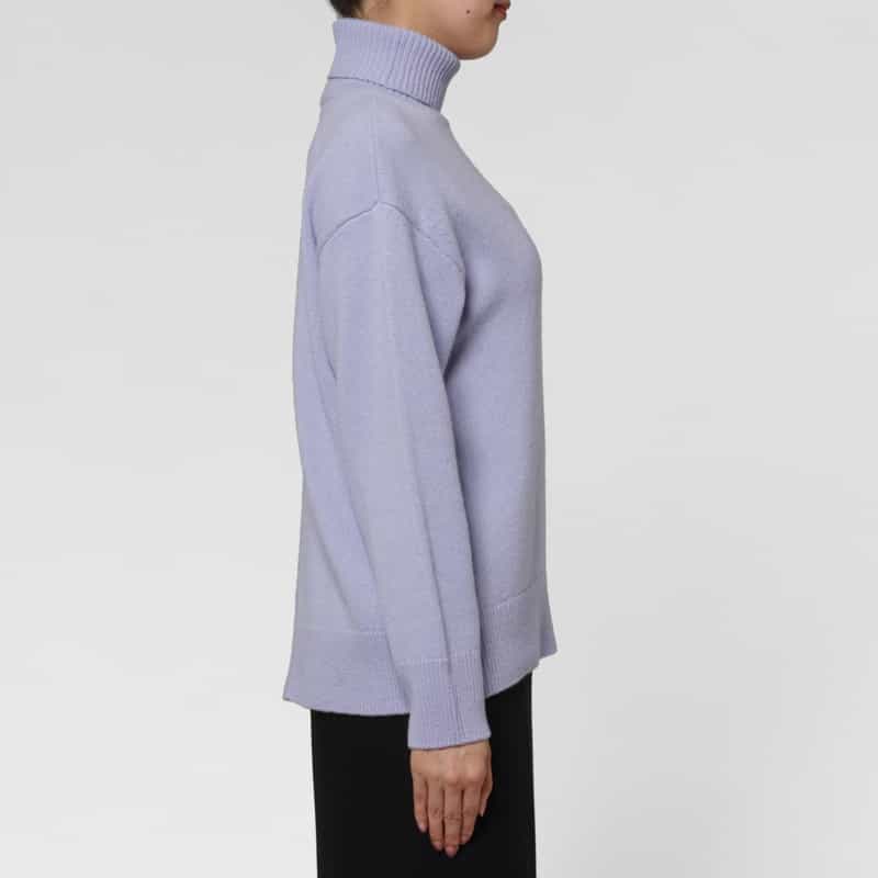 PIPPIOLINO PIPPIOLINO ＜ピッピオリーノ＞ バーニーズ　ニューヨーク限定ラムウールタートルネックニットプルオーバー LILAC