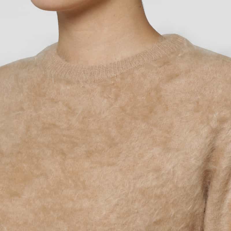 PIPPIOLINO PIPPIOLINO ＜ピッピオリーノ＞ バーニーズ　ニューヨーク限定カシミヤミンクニットプルオーバー CAMEL