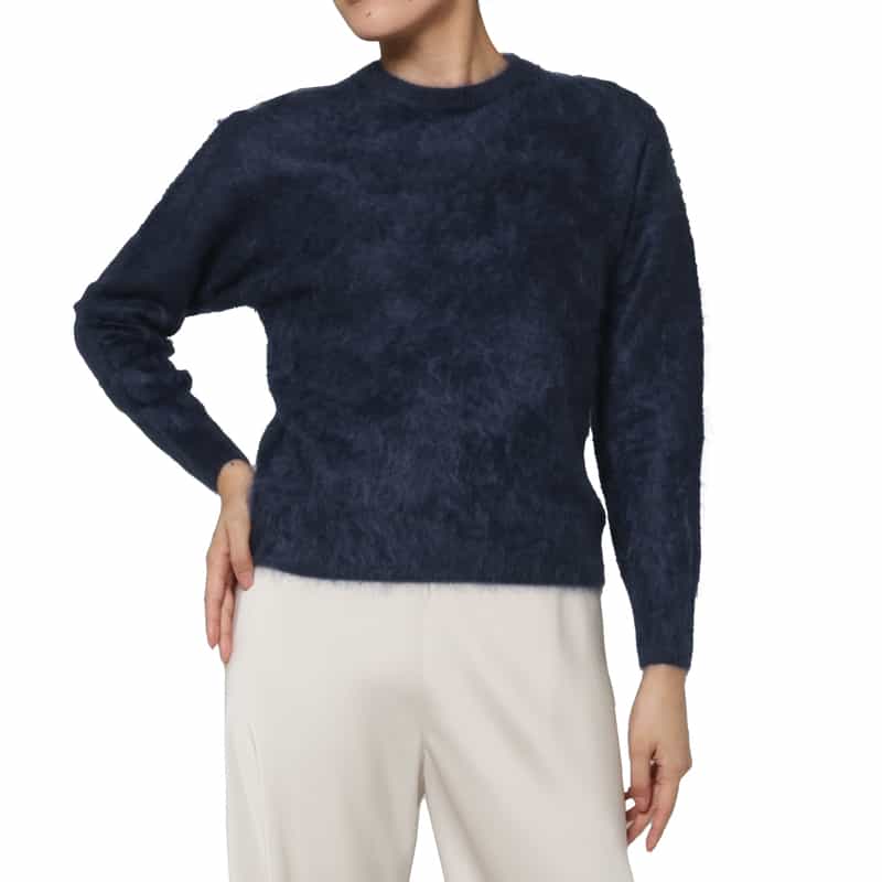 PIPPIOLINO PIPPIOLINO ＜ピッピオリーノ＞ バーニーズ　ニューヨーク限定カシミヤミンクニットプルオーバー NAVY