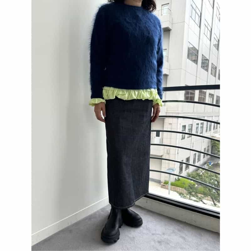 PIPPIOLINO PIPPIOLINO ＜ピッピオリーノ＞ バーニーズ　ニューヨーク限定カシミヤミンクニットプルオーバー NAVY