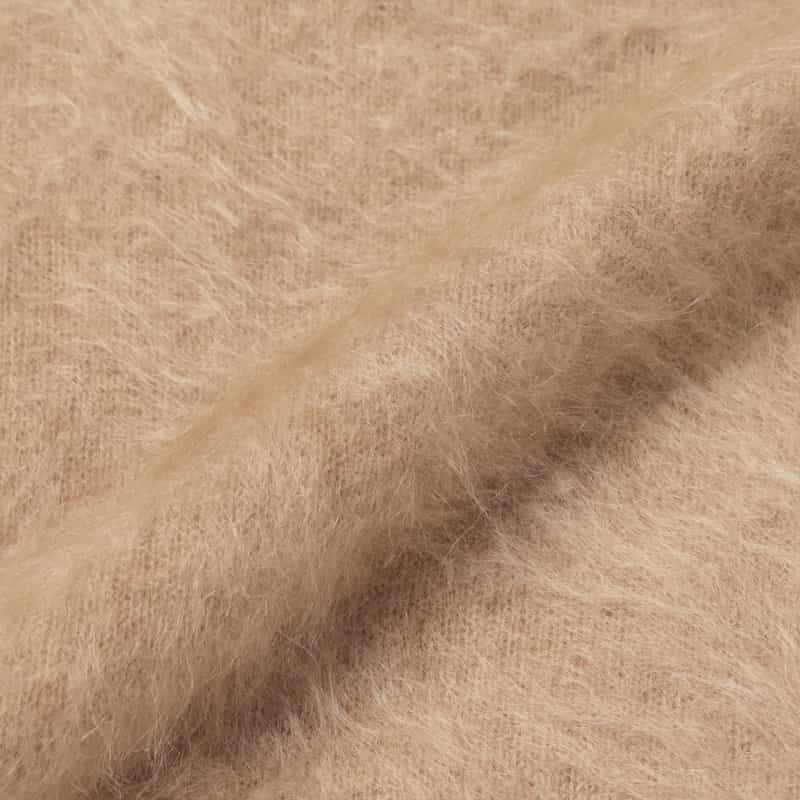 PIPPIOLINO PIPPIOLINO ＜ピッピオリーノ＞ バーニーズ　ニューヨーク限定カシミヤミンク ポロニットプルオーバー CAMEL