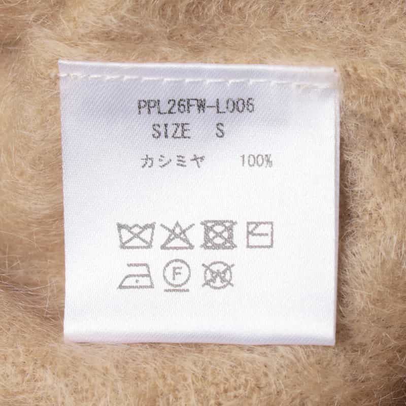 PIPPIOLINO PIPPIOLINO ＜ピッピオリーノ＞ バーニーズ　ニューヨーク限定カシミヤミンク ポロニットプルオーバー CAMEL