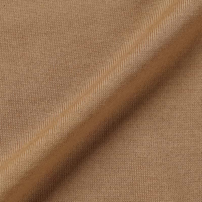 BARNEYS NEW YORK Vネック ウールニットカーディガン（ロロ・ピアーナ社製ウール使用） CAMEL