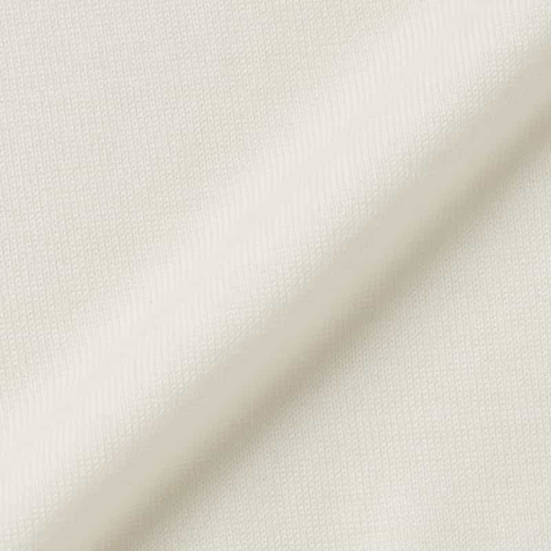 BARNEYS NEW YORK クルーネック ウールニットプルオーバー（ロロ・ピアーナ社製ウール使用） WHITE