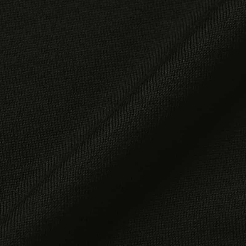 BARNEYS NEW YORK クルーネック ウールニットプルオーバー（ロロ・ピアーナ社製ウール使用） BLACK