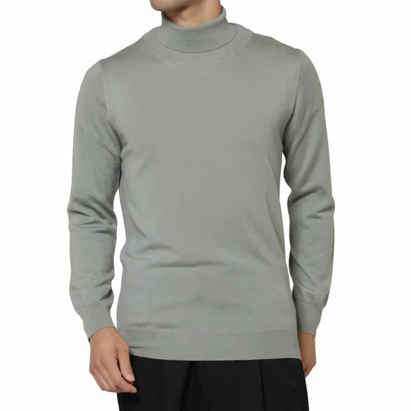 LUCA INNOCENTI LUCA INNOCENTI＜ルカ　イノチェンティ＞ ハイゲージタートルネックニットプルオーバー KHAKI