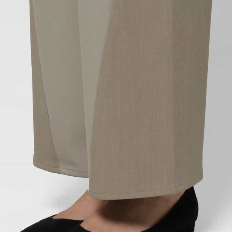 BARNEYS NEW YORK ウォッシャブル バイカラーデザインワイドパンツ BEIGE