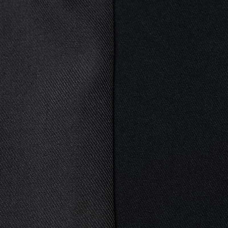 BARNEYS NEW YORK ウォッシャブル バイカラーデザインワイドパンツ BLACK