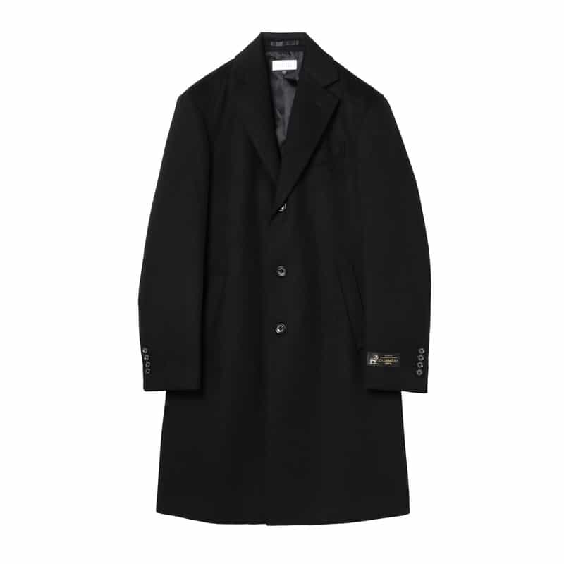 BARNEYS NEW YORK カシミヤ100％チェスターコート BLACK