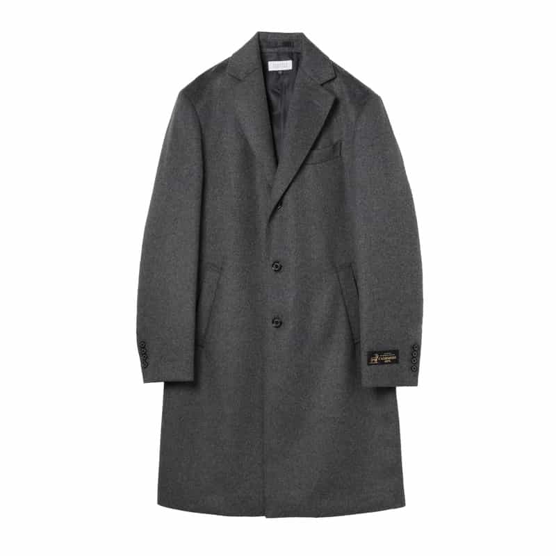 BARNEYS NEW YORK カシミヤ100％チェスターコート GRAY