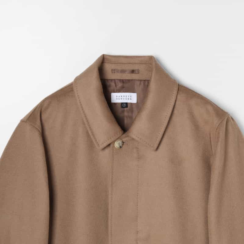 BARNEYS NEW YORK カシミヤ100％ステンカラーコート BEIGE