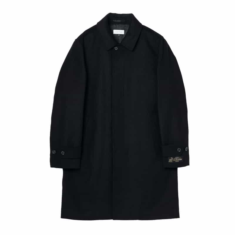 BARNEYS NEW YORK カシミヤ100％ステンカラーコート NAVY