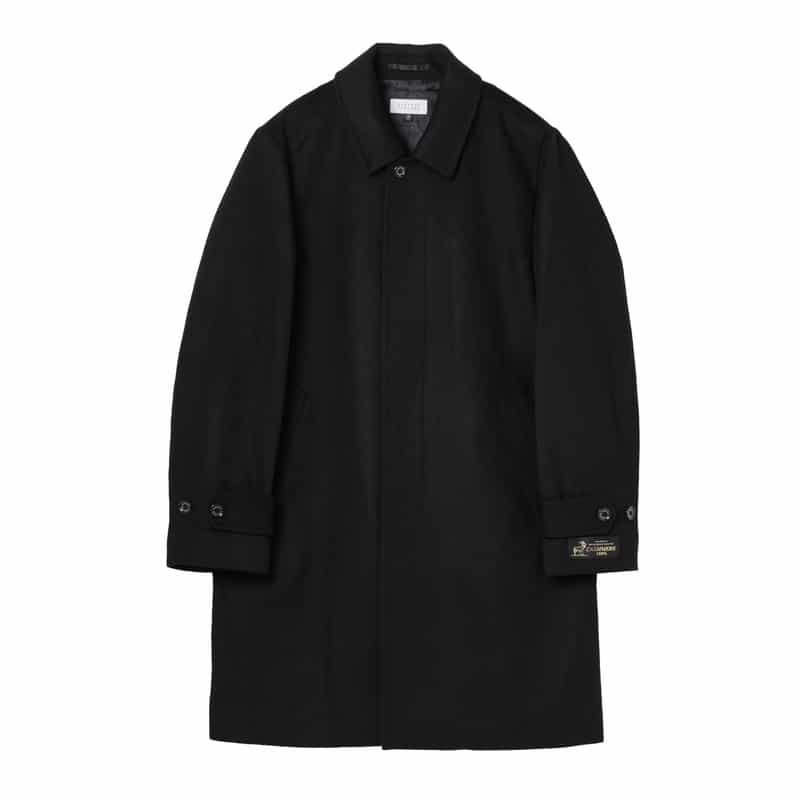 BARNEYS NEW YORK カシミヤ100％ステンカラーコート BLACK