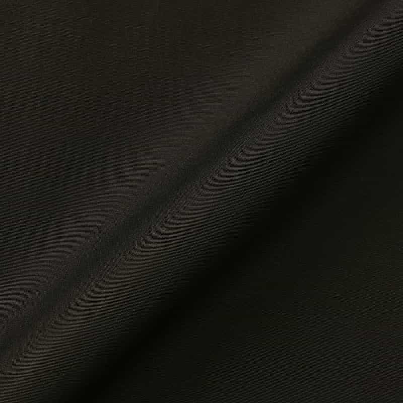 BARNEYS NEW YORK ウォッシャブル グログラン素材フレアスリーブ ロングドレス BLACK