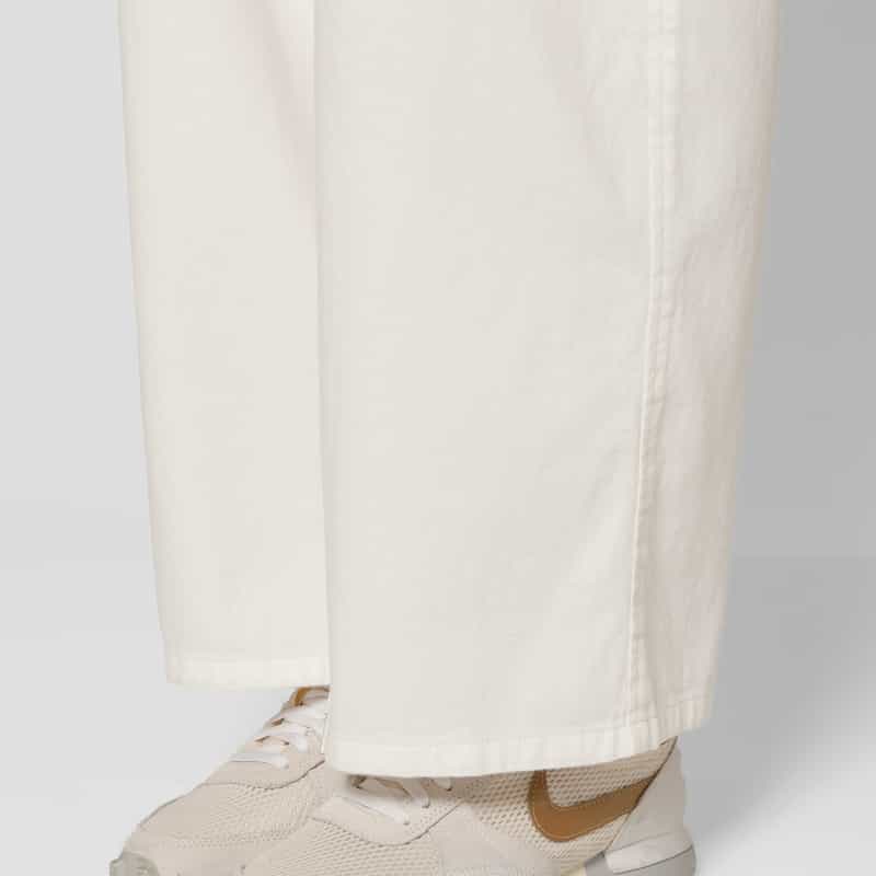 BARNEYS NEW YORK ウォッシャブル ドローストリング デニムパンツ WHITE
