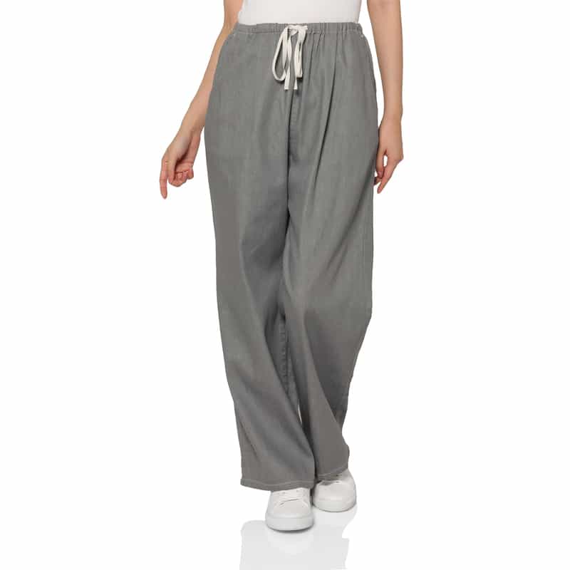 BARNEYS NEW YORK ウォッシャブル ドローストリング デニムパンツ GRAY
