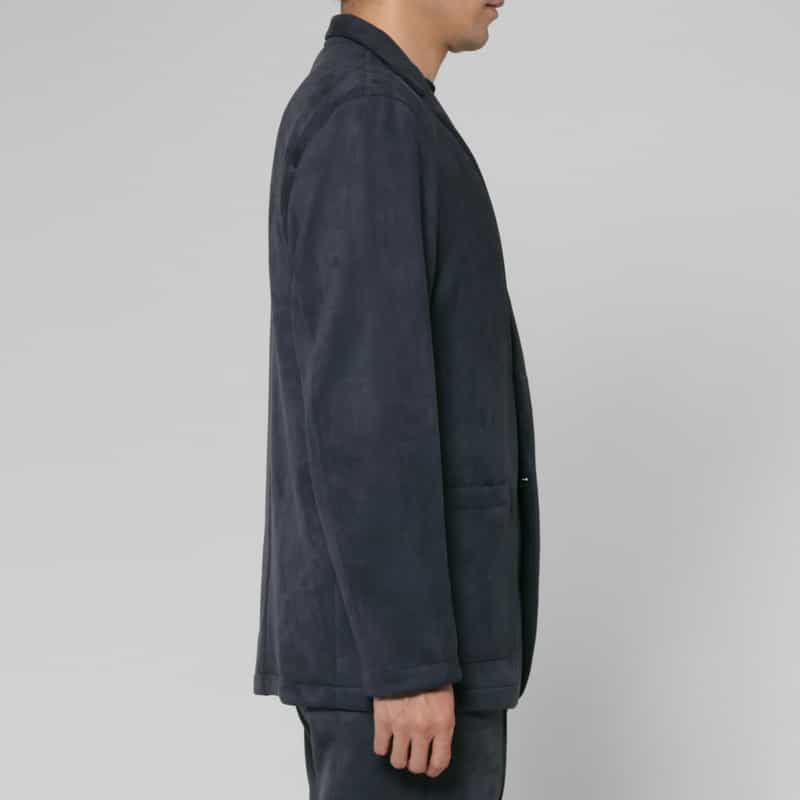 BARNEYS NEW YORK セットアップ ポンチスエードシングルジャケット NAVY